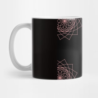 Free-hand flowers in corners Mug